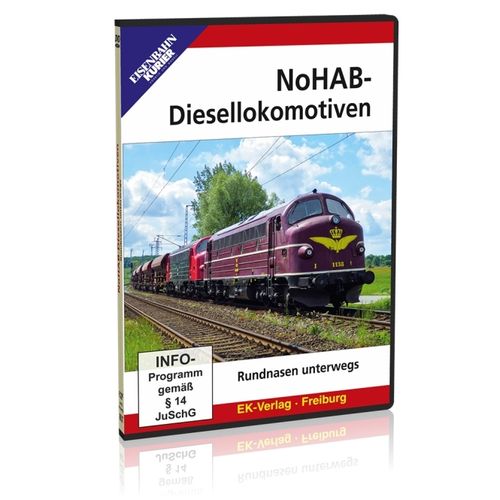 DVD - NoHAB-Diesellokomotiven Rundnasen unterwegs