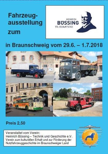 Fahrzeugausstellungskatalog zum Büssingtreffen 2018