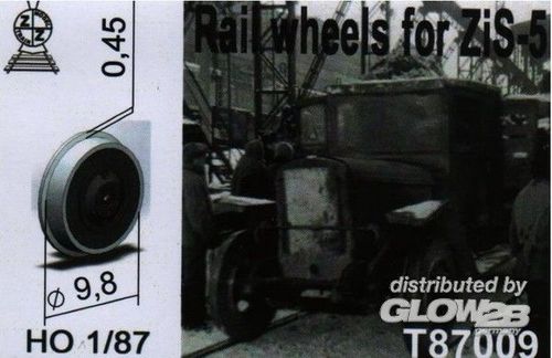 ZZ Modell: Rail wheels for ZiS-5 in 1:87