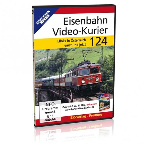 DVD - Eisenbahn Video - Kurier 124 Elloks in Österreich - einst & jetzt