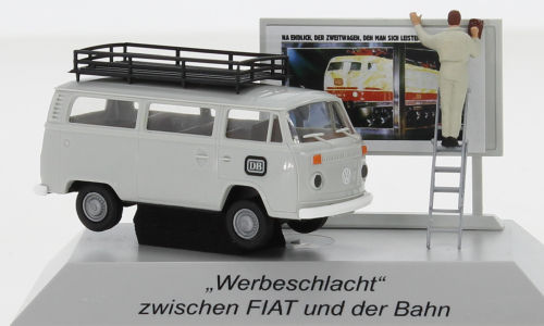 VW T2 Kombi, DB, mit Plakatwand, 1973