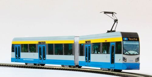 Niederflur-Gliederzug NGTW 6 - Leoliner der Leipziger Verkehrsbetriebe H0, 1:87